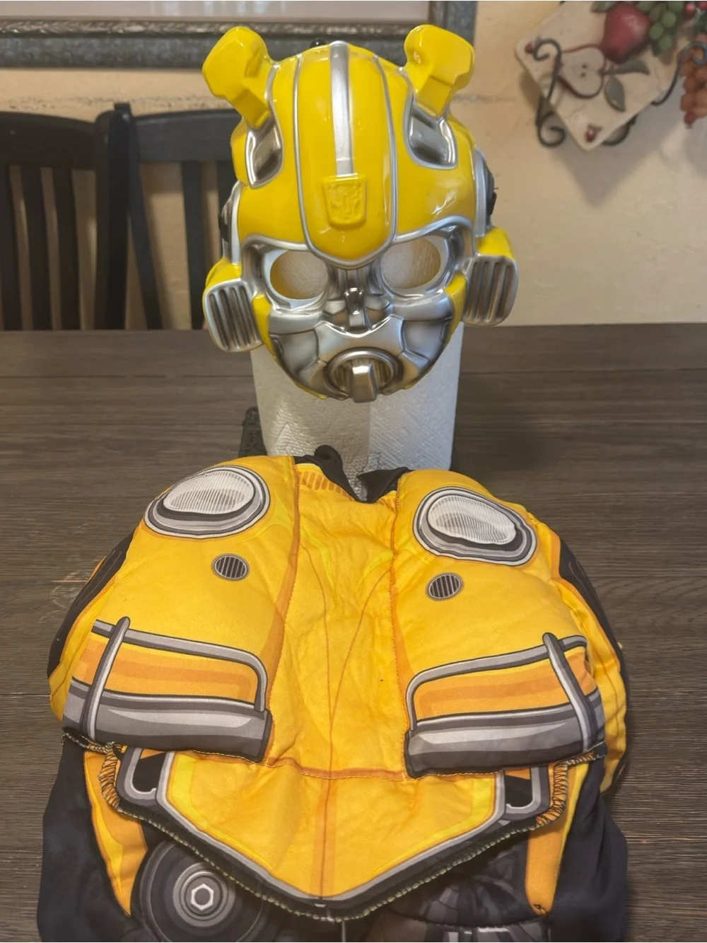 Transformers Authentic Kids Yellow Costume Top